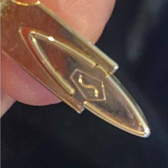 Vintage Genuine Tiger Eye Gemstone Cuff Links 3/4” faceted setting GORGEOUS! - Picture 6 of 8